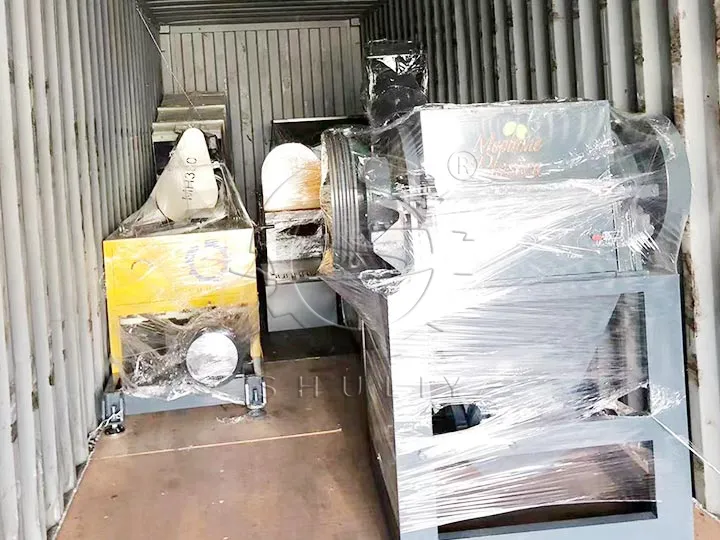 plastic granulator machine shipment