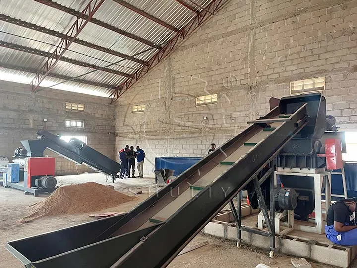 waste plastic granulation line in Nigeria