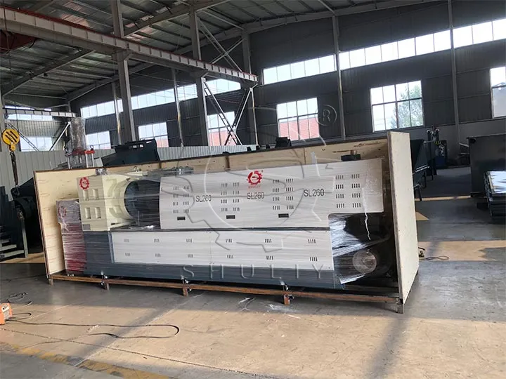 plastic pellet making machine shipment