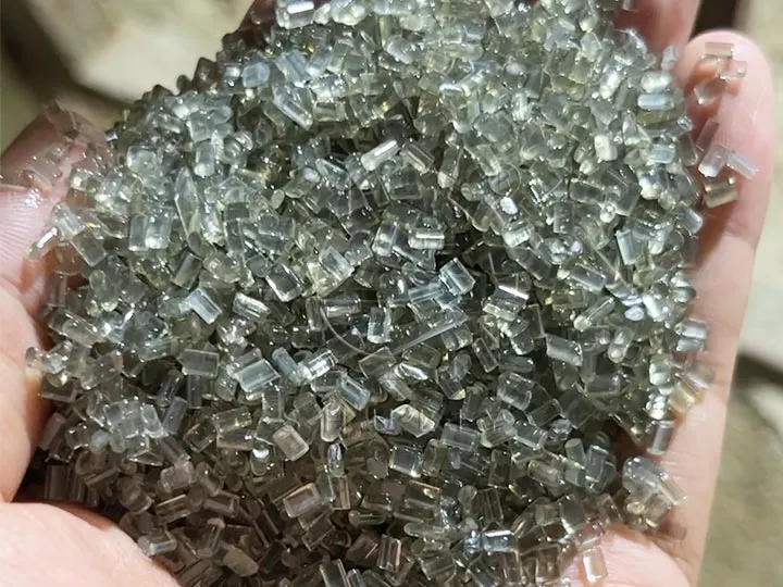 Recycled resin granules