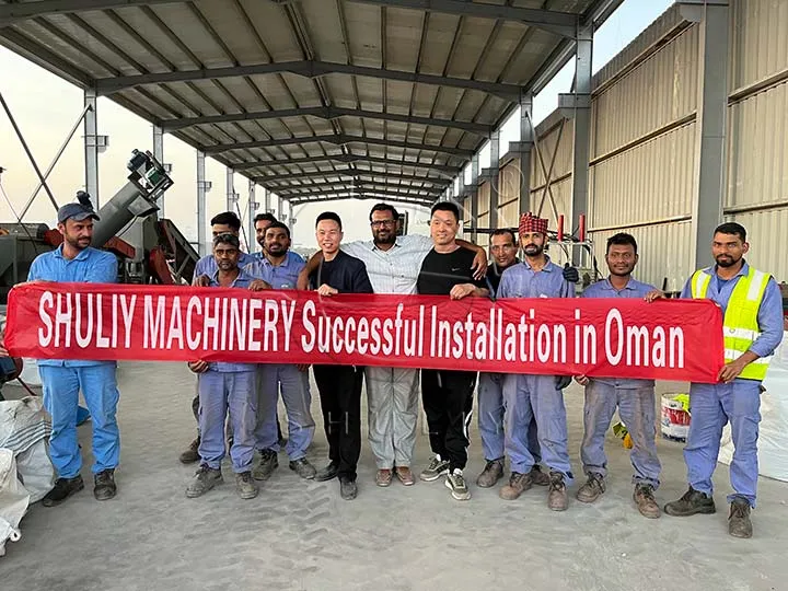 plastic waste machine successfully installed in Oman