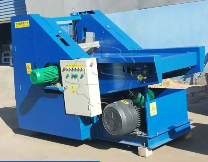 máquina de corte de desechos de tela