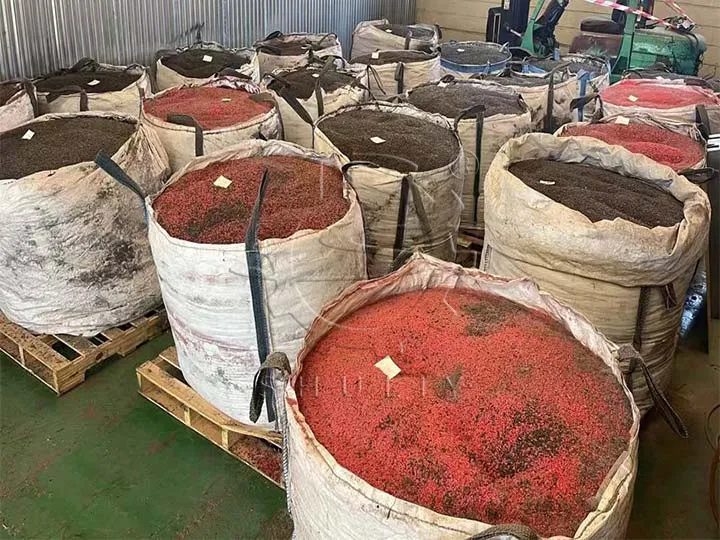 HDPE crushed material