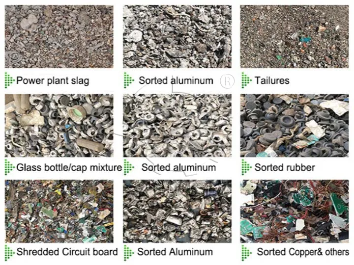 Phân loại các loại vật liệu khác nhau