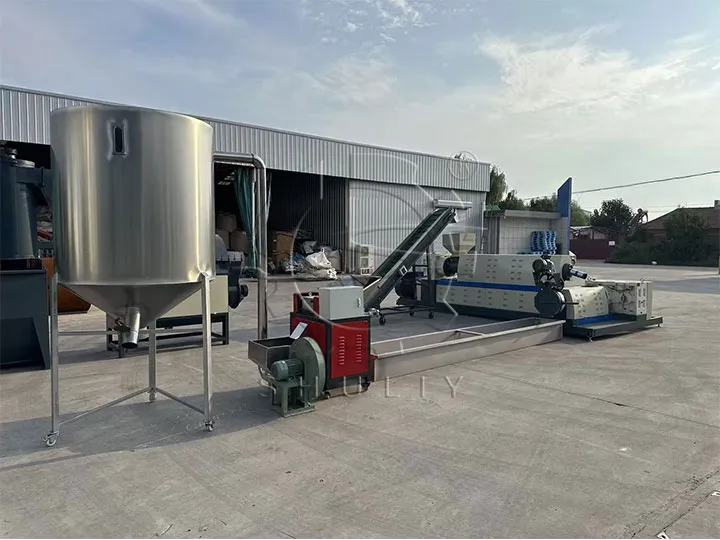 sistema de peletización de hebras