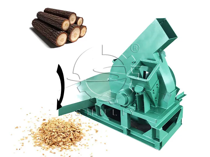 industrial wood chipping machine