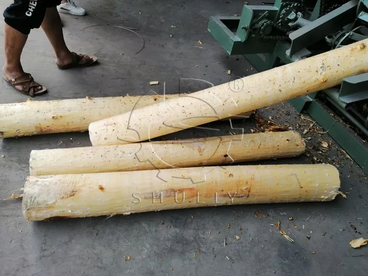 Debarked Wood Logs