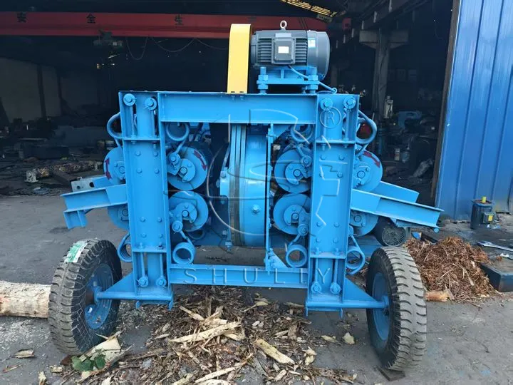 Motor-driven tree debarker