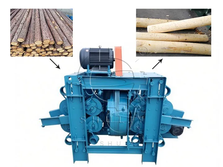 wood peeling machine