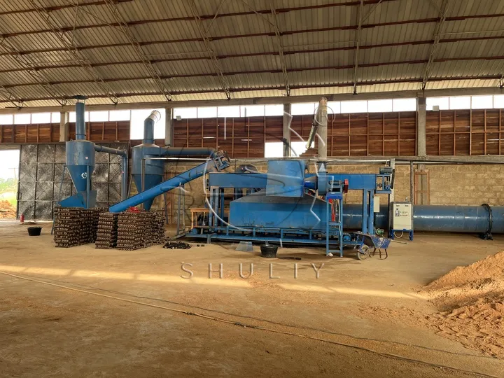 Biomass Briquette Machine Customer Site