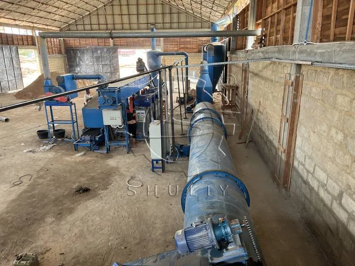 Biomass Dryer Working in Customer Factory