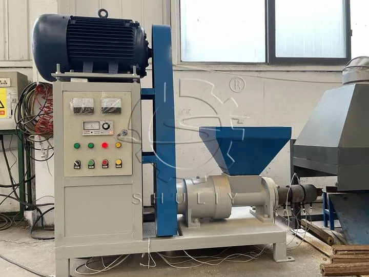 Electric Motor Driven Wood Briquette Machine