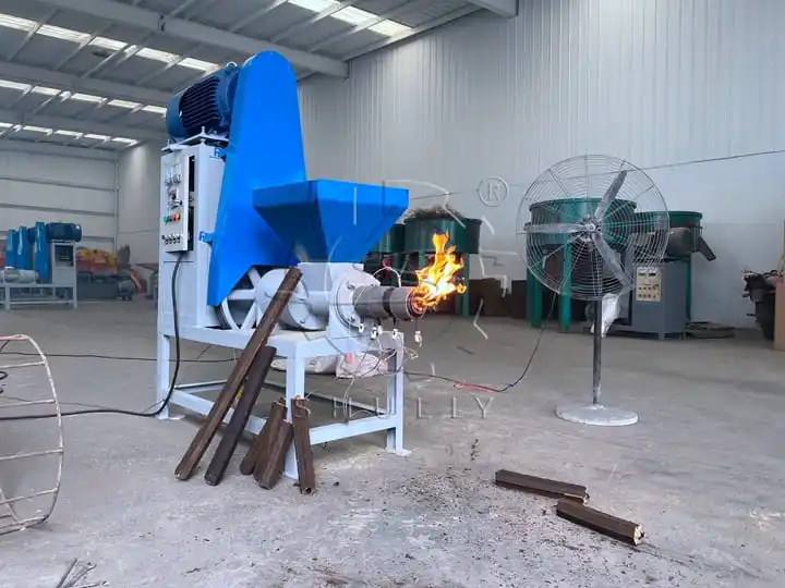 wood briquette making machine