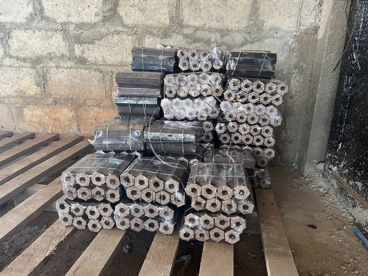 wood briquettes finished product