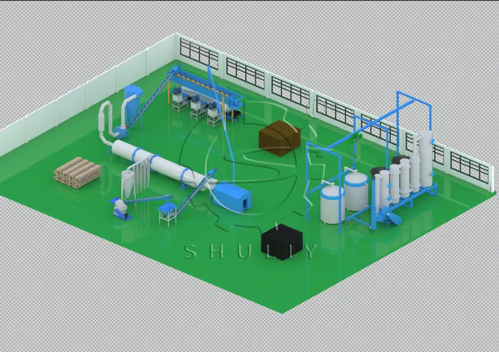 Charcoal Briquettes Making Production Line