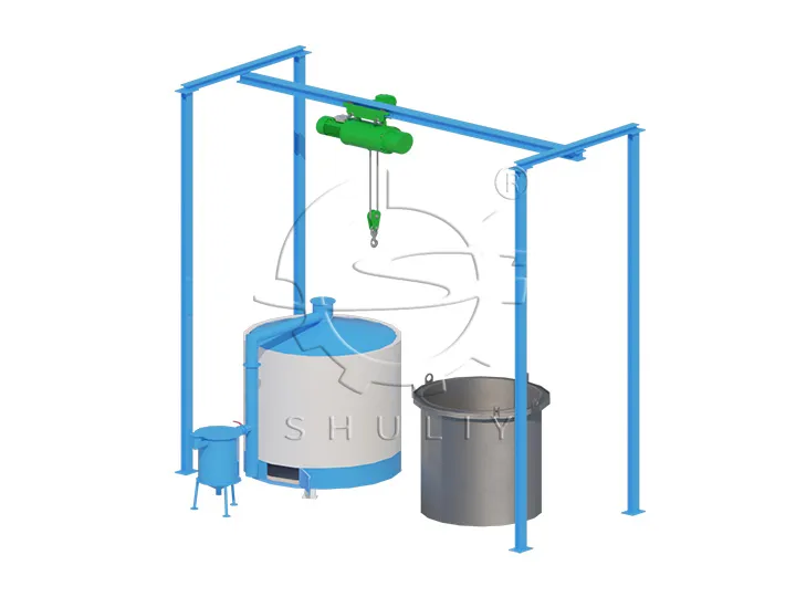 lifting carbonization furnace