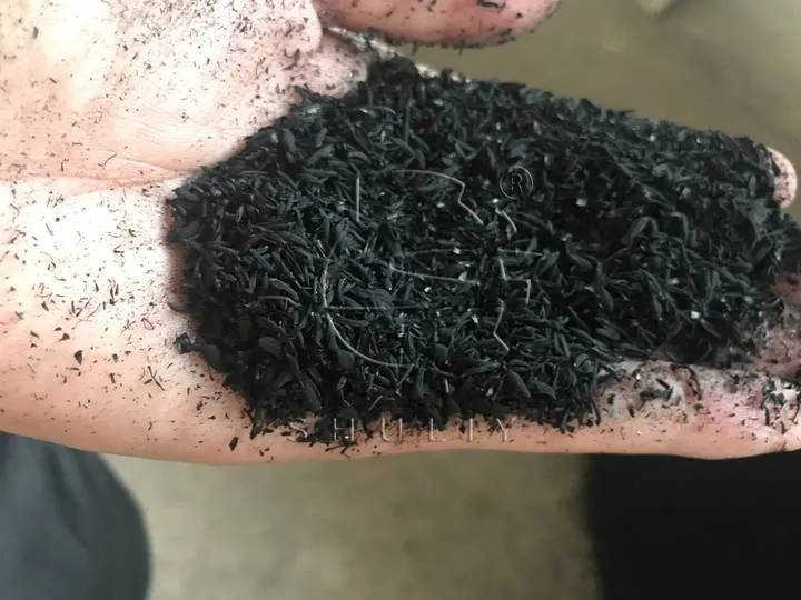 carbonized rice husk material