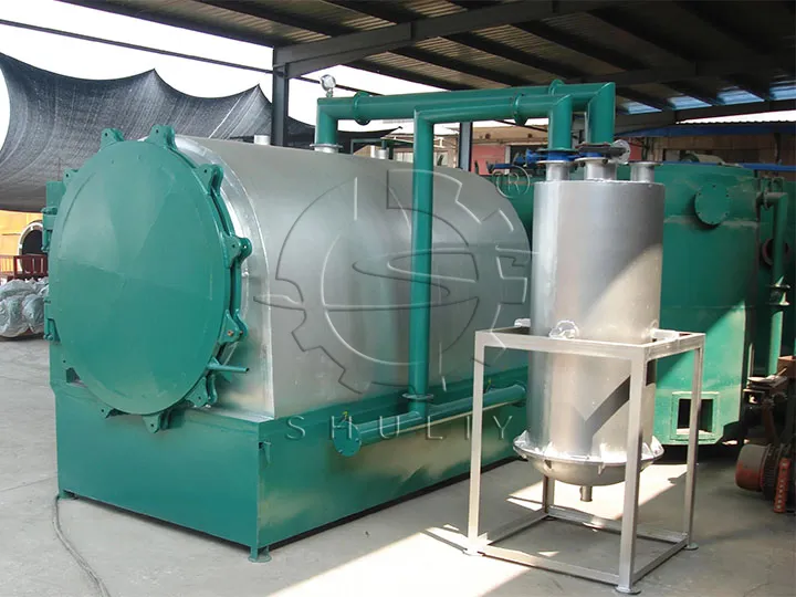 horizontal carbonization furnace for charcoal making