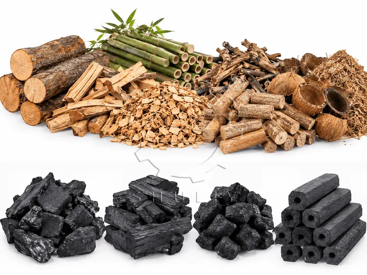 raw materials for carbonization