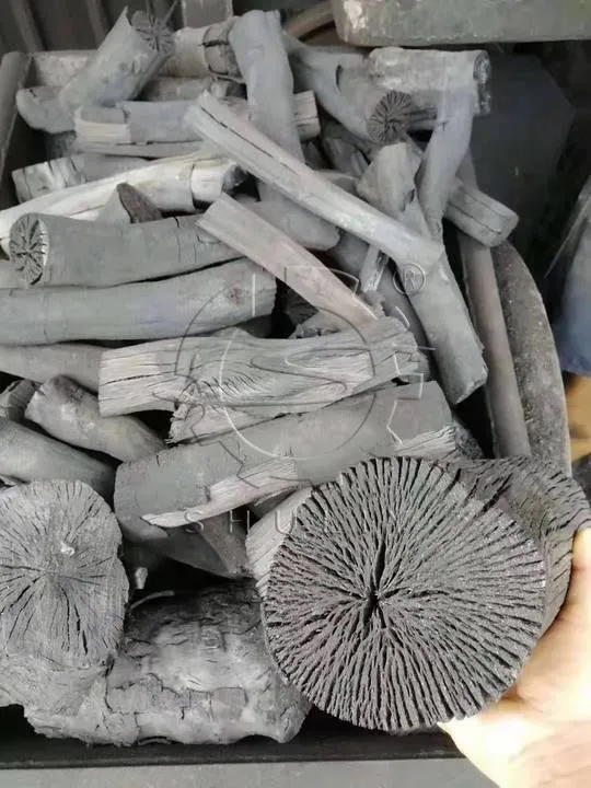 wood charcoal from carbonization furnace