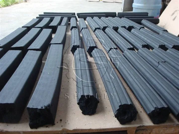Finished coal briquettes